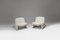 Vintage Alky Chairs in Off-White Fabric by Giancarlo Piretti for Artifort, 1970s, Set of 2 1