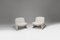 Vintage Alky Chairs in Off-White Fabric by Giancarlo Piretti for Artifort, 1970s, Set of 2, Image 1