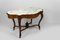 French Napoleon III Violin Table in Walnut and White Marble, 1880 5