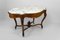 French Napoleon III Violin Table in Walnut and White Marble, 1880 2