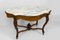 French Napoleon III Violin Table in Walnut and White Marble, 1880 7