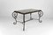 French Art Deco Side Table in Wrought Iron and Marble Top, 1940 9