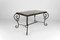 French Art Deco Side Table in Wrought Iron and Marble Top, 1940, Image 9