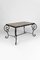 French Art Deco Side Table in Wrought Iron and Marble Top, 1940, Image 5