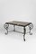 French Art Deco Side Table in Wrought Iron and Marble Top, 1940 7