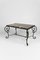 French Art Deco Side Table in Wrought Iron and Marble Top, 1940, Image 7