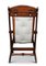 Antique Chair in Carved Oak and Polished Tan Leather, Image 7