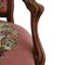 French Louis XV Upholstered Needlework Armchair with Ottoman, Set of 2 9