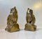 Large Vintage Brass Owl Bookends, Set of 2 4