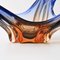 Vintage Bowl in Cobalt and Amber Murano Glass, 1960s 12