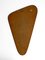 Large Scandinavian Asymmetrical Triangle Wall Mirror in Teak, 1950s 9