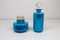 Vintage Danish Blue Palet Glass Jars by Michael Bang for Holmegaard, 1960s, Set of 2, Image 3