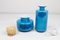 Vintage Danish Blue Palet Glass Jars by Michael Bang for Holmegaard, 1960s, Set of 2 6