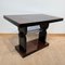 French Art Deco Side Table in Walnut Veneer and Chrome, 1930 10