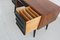 Schreibtisch mit eleganten schrägen Holzbeinen, 1950er 6