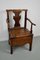 English Oak Commode Chair 18th Century 3