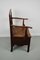 English Oak Commode Chair 18th Century 8