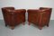 Vintage Dutch Cognac Colored Leather Club Chair, Set of 2 15