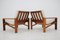 Teak Armchairs attributed to Emc Mobler, Denmark, 1970s, Set of 2 10