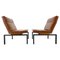 Mid-Century Faux Leather & Metal Lounge Chair, 1970s, Image 1