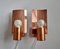Mid-Century Copper Wall Lamps, Denmark, 1968, Set of 2 12