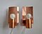 Mid-Century Copper Wall Lamps, Denmark, 1968, Set of 2, Image 12