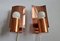 Mid-Century Copper Wall Lamps, Denmark, 1968, Set of 2 5