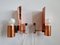 Mid-Century Copper Wall Lamps, Denmark, 1968, Set of 2, Image 15