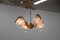 Wood & Glass Chandelier attributed to Wood Humpolec, 1960s 4
