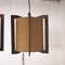 Lampade da soffitto a forma di lanterna vintage in legno e iuta, anni '70, set di 2, Immagine 4