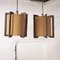 Lampade da soffitto a forma di lanterna vintage in legno e iuta, anni '70, set di 2, Immagine 6