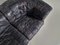 DS-11 Patchwork Black Leather Sofa from de Sede, 1970s, Set of 3 8