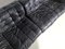 DS-11 Patchwork Black Leather Sofa from de Sede, 1970s, Set of 3 7