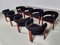 Dining Chairs in Teak Wood & Bouclé by Ettore Sotssass for Poltronova, 1960s, Set of 8 3