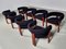 Dining Chairs in Teak Wood & Bouclé by Ettore Sotssass for Poltronova, 1960s, Set of 8, Image 3