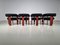 Chaises de Salle à Manger en Teck & Bouclé par Ettore Sotssass pour Poltronova, 1960s, Set de 8 4