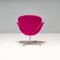 Silla giratoria Swan en morado de Arne Jacobsen para Fritz Hansen, década de 2010, Imagen 4