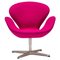 Purple Swan Swivel Chair by Arne Jacobsen for Fritz Hansen, 2010s 1
