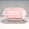 Womb Dusty Pink Sofa aus Samt von Eero Saarinen für Knoll, 2010er 3