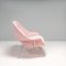 Womb Dusty Pink Sofa aus Samt von Eero Saarinen für Knoll, 2010er 2
