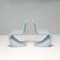 Mid-Century Modern Light Blue Panton Chairs by Verner Panton for Vitra, 2000s, Set of 2, Image 3