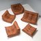 Togo Modular Sofa in Brown Leather by Michel Ducaroy for Ligne Roset, 1980s, Set of 5 2