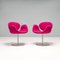 Pink Fabric Little Tulip Swivel Chairs by Pierre Paulin for Artifort, 2016, Set of 4 3