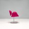 Pink Fabric Little Tulip Swivel Chairs by Pierre Paulin for Artifort, 2016, Set of 4, Image 8