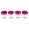 Pink Fabric Little Tulip Swivel Chairs by Pierre Paulin for Artifort, 2016, Set of 4 1
