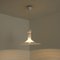 Grandes Lampes à Suspension Blanches en Verre Bouche attribuées à Holmegaard, Danemark, 1970s, Set de 2 17
