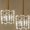 Modern Ice Glass Pendants from Kalmar, 1970s, Set of 2, Image 8