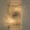 Lámpara de pared de vidrio Rock Wave texturizado atribuido a JT Kalmar, Austria, años 60, Imagen 9