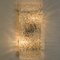 Textured Rock Wave Glass Wall Light attributed to J.T. Kalmar, Austria, 1960s 9