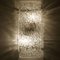 Textured Rock Wave Glass Wall Light attributed to J.T. Kalmar, Austria, 1960s, Image 12